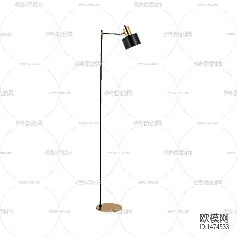 北欧极简金属落地灯下载