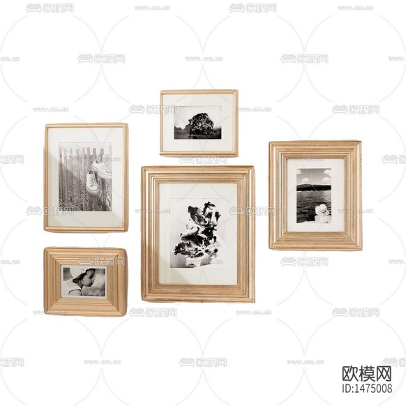美式简约香槟色画框下载