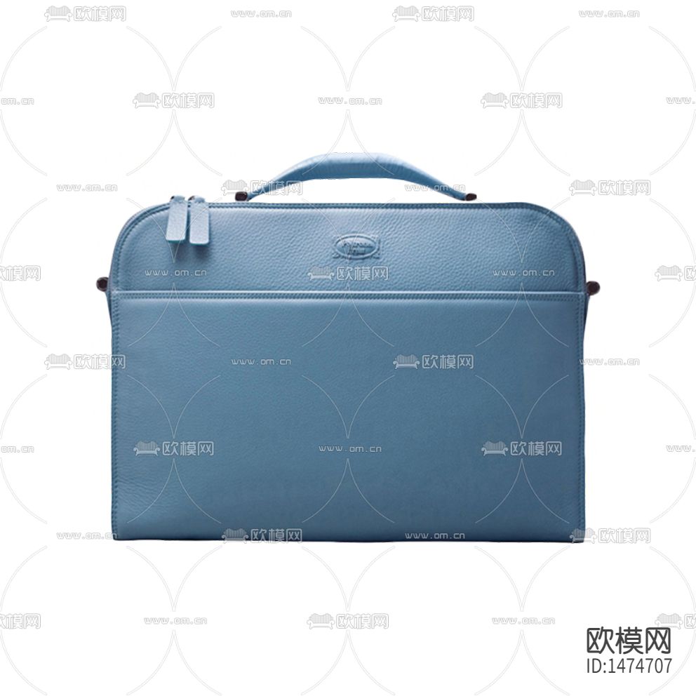现代简约创意蓝色皮革手提包下载