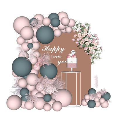  现代婚庆婚礼气球装饰花艺美陈su模型 