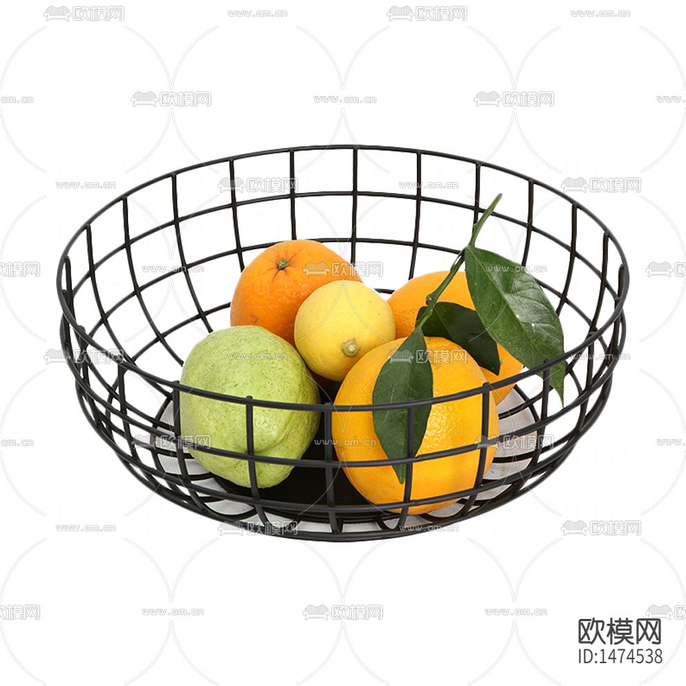 现代金属网水果盘
