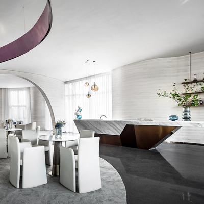 香榭蒂设计 现代售楼处洽谈区