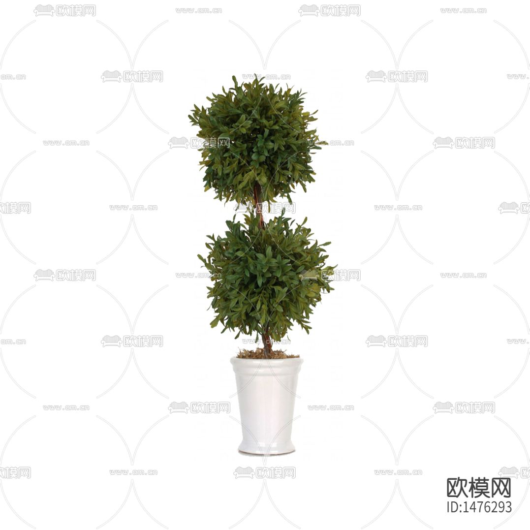 北欧简约双球绿植盆栽