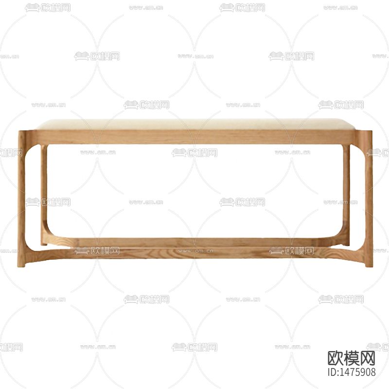日式禅意实木长凳下载