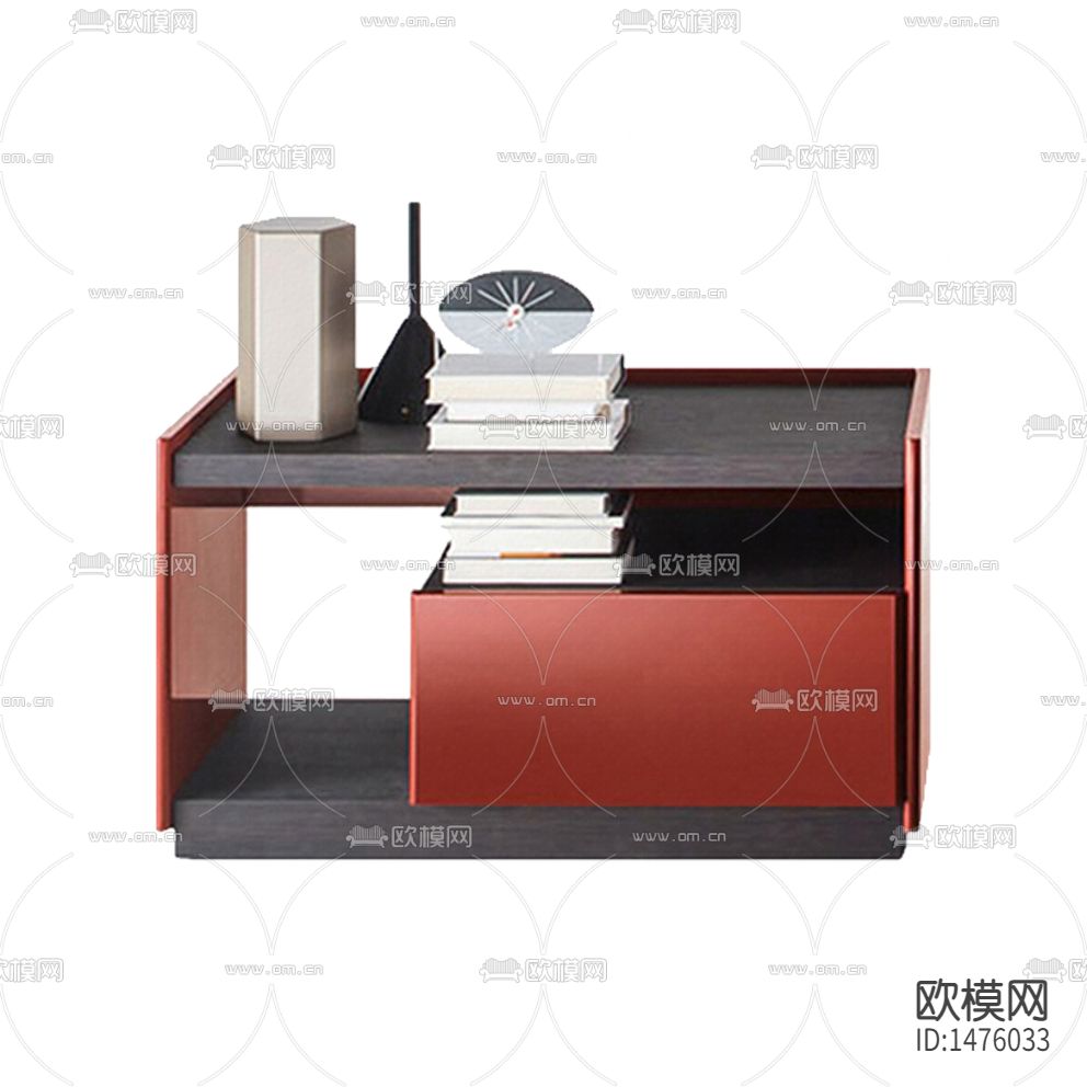 现代轻奢创意黑色色实木床头柜下载