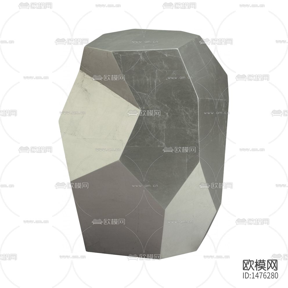 现代创意几何灰色大理石边几下载