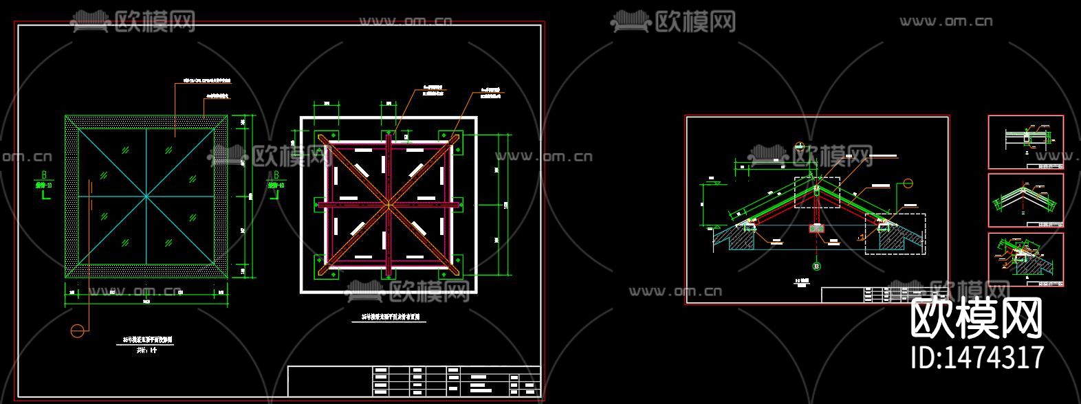 玻璃幕墙节点大样下载（渲染图5）