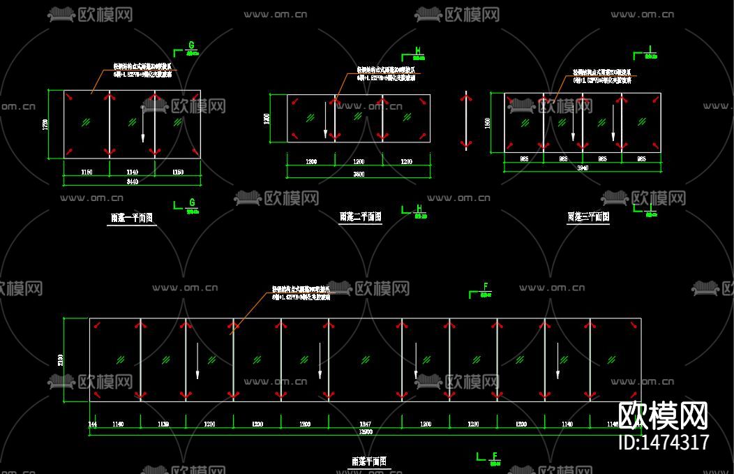 玻璃幕墙节点大样下载（渲染图8）