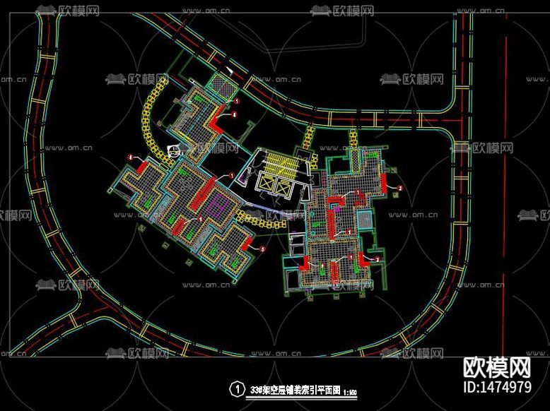 架空层花园cad施工图下载(渲染图5)