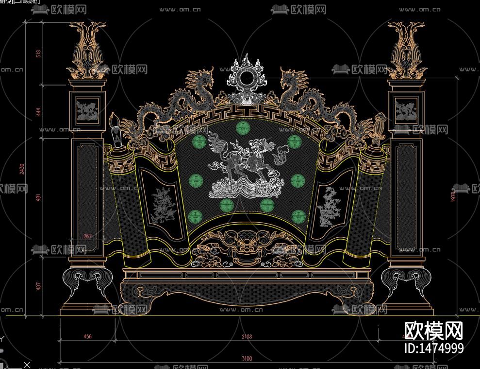 墓碑节点大样下载（渲染图10）