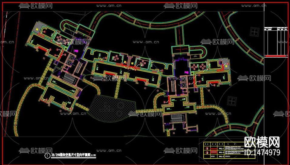架空层花园cad施工图下载(渲染图1)