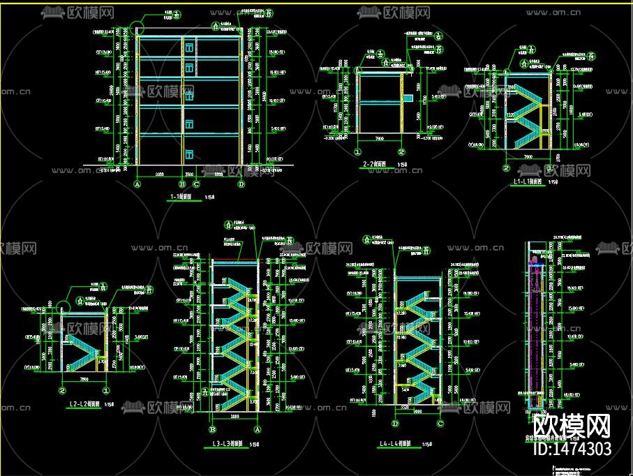 酒店cad施工图下载（渲染图8）