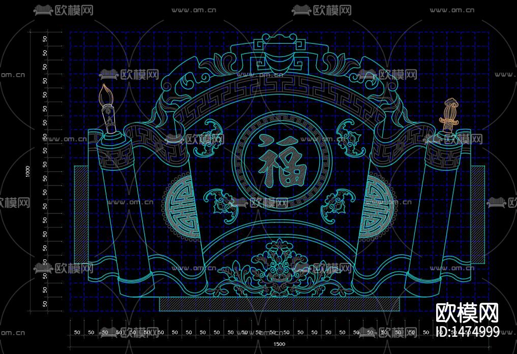 墓碑节点大样下载（渲染图6）