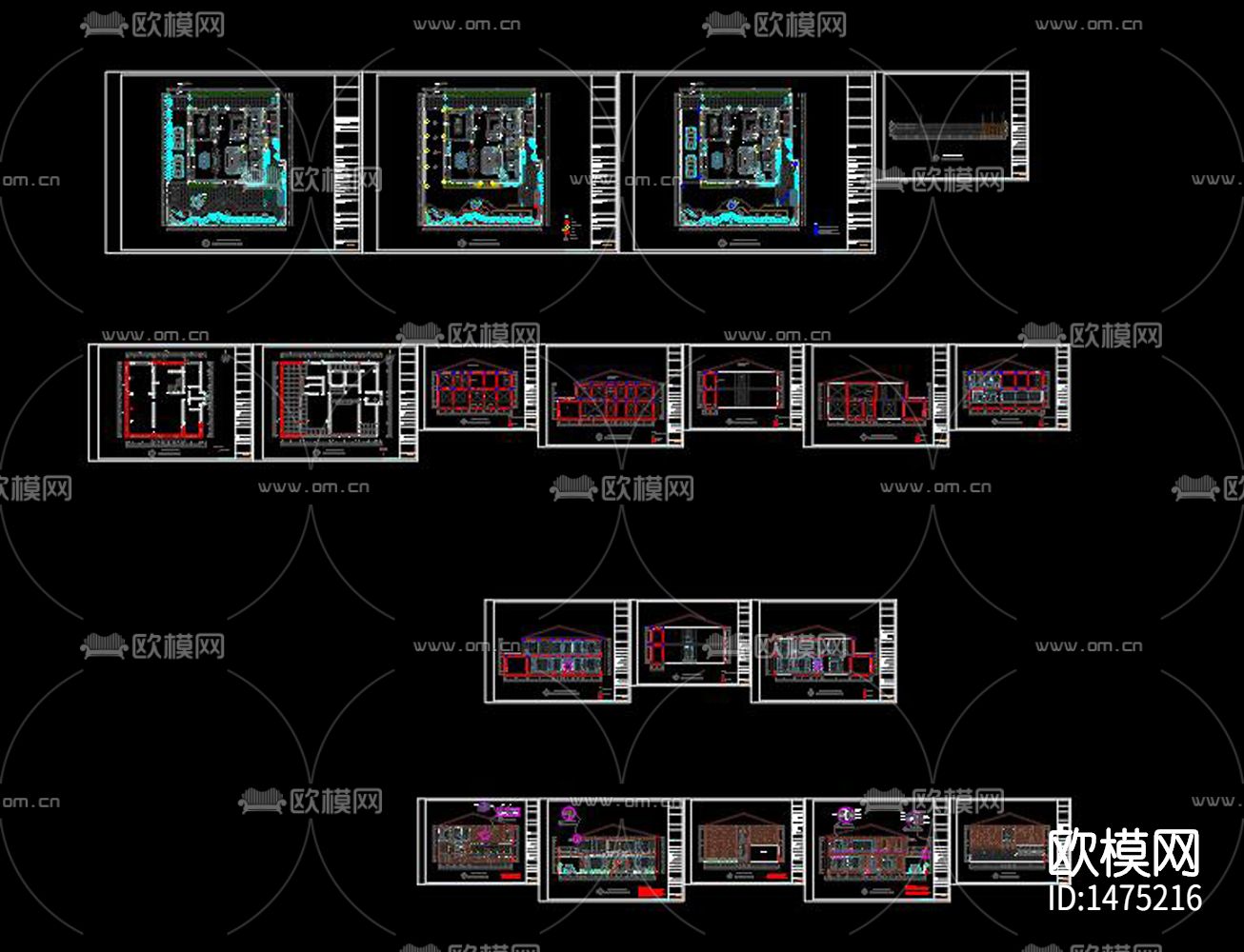庭院景观cad施工图下载（渲染图3）