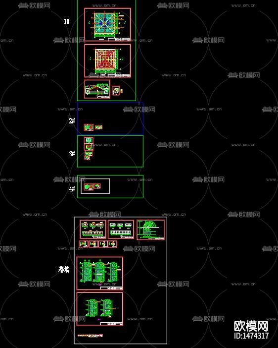玻璃幕墙节点大样下载（渲染图7）