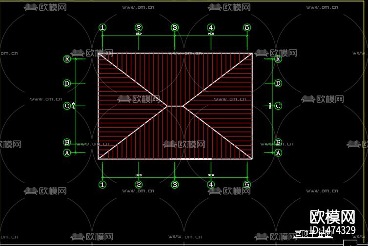 别墅cad施工图下载（渲染图6）