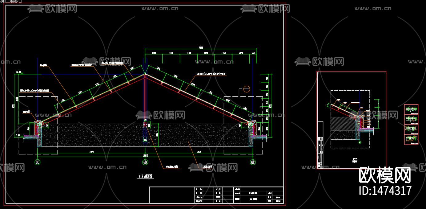 玻璃幕墙节点大样下载（渲染图6）
