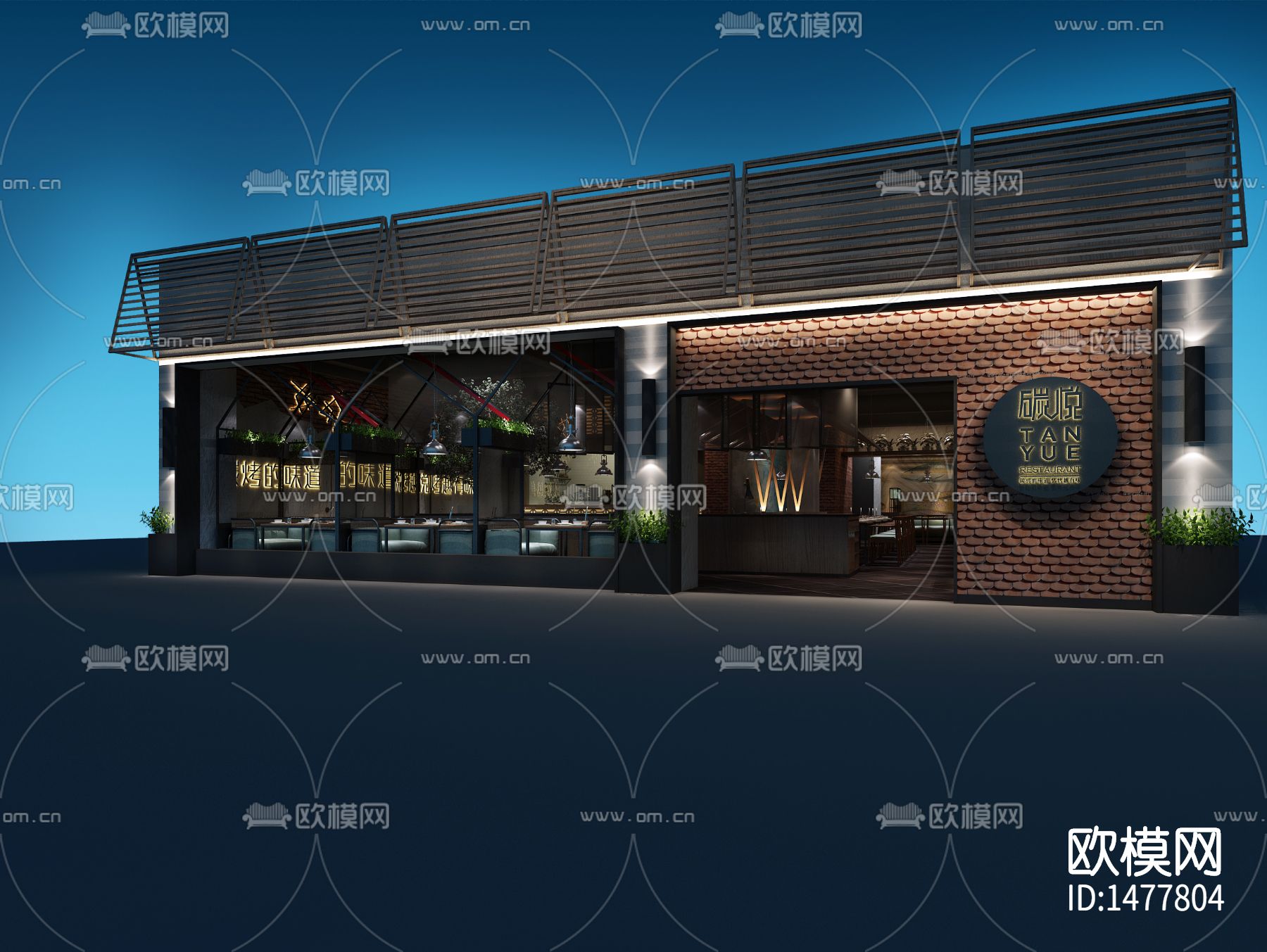 餐厅cad施工图