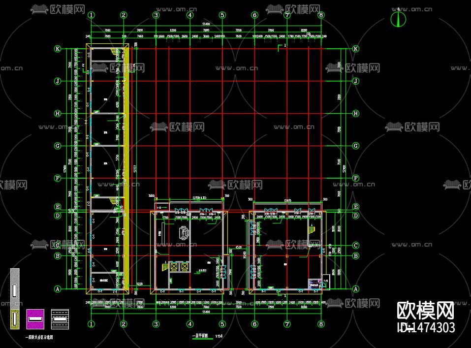 酒店cad施工图下载（渲染图3）