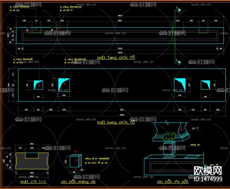 墓碑节点大样下载（渲染图4）