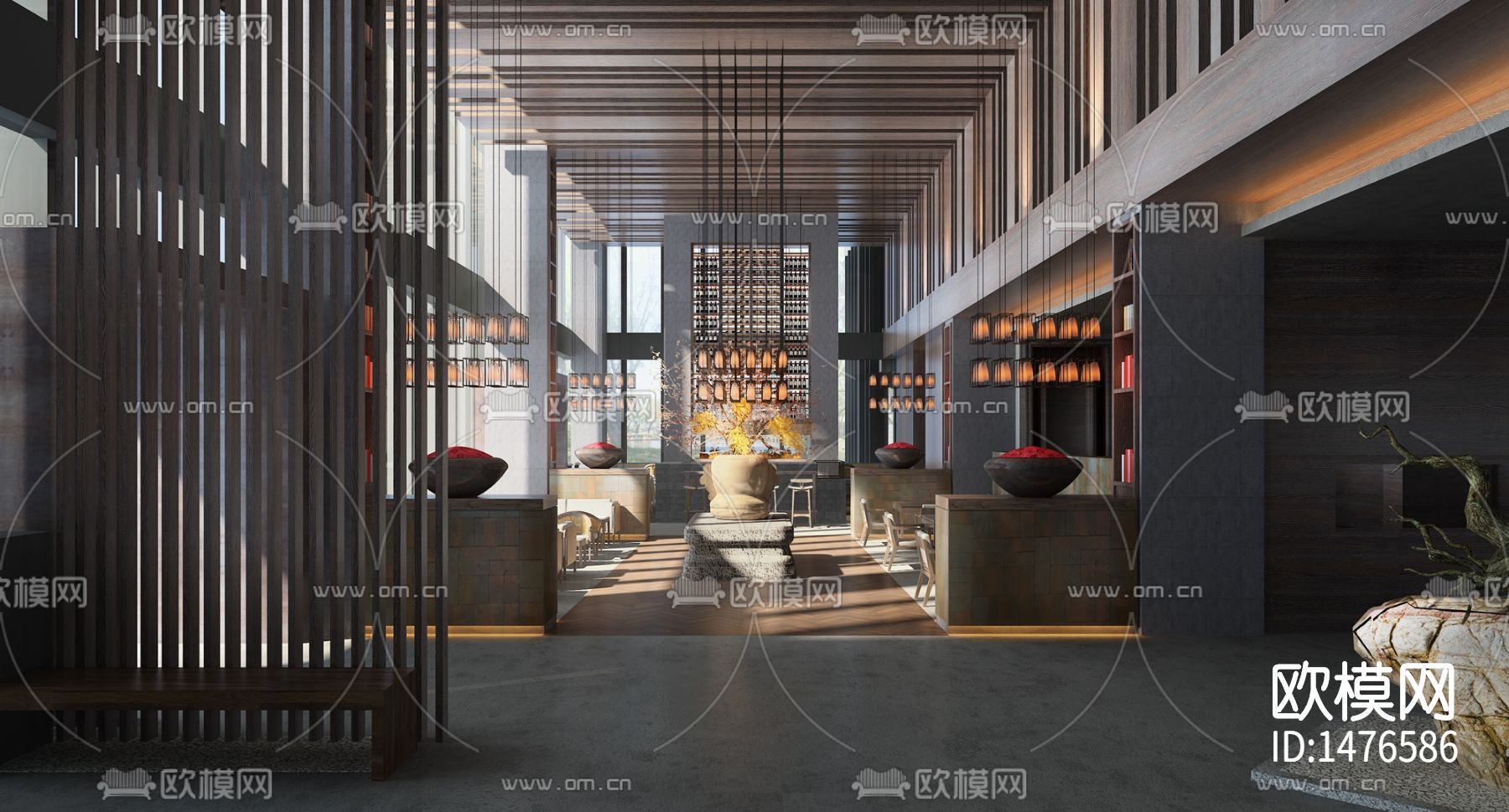 酒店样板房cad施工图下载（渲染图8）