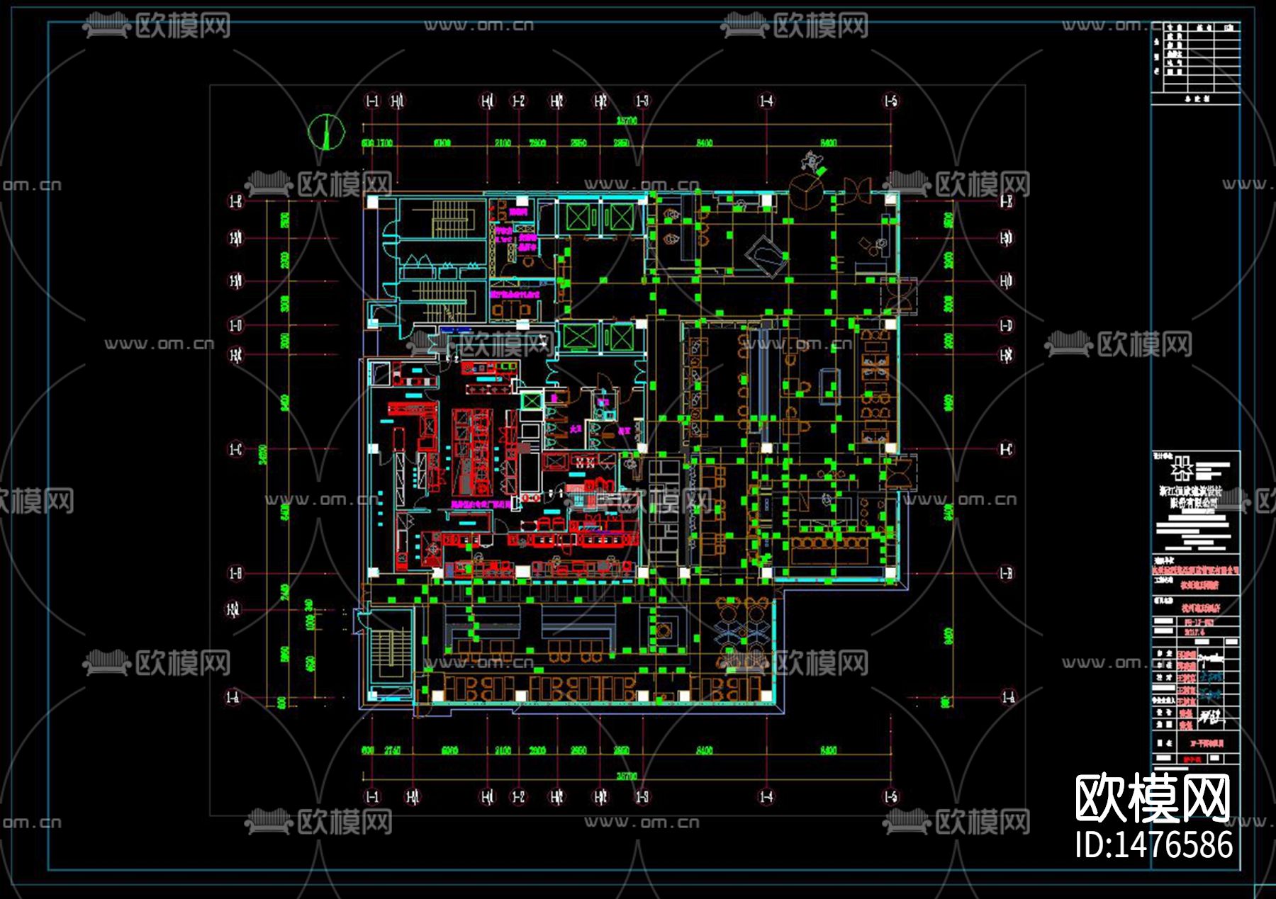 酒店样板房cad施工图下载（渲染图5）