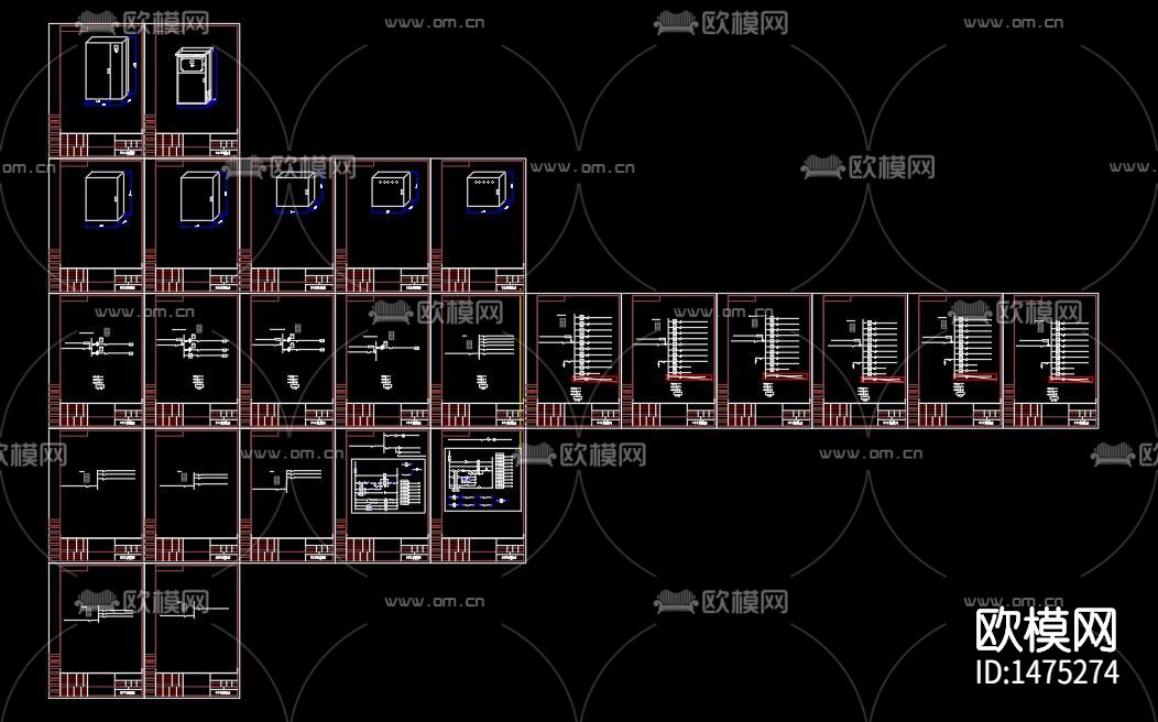 小三箱钣金图纸下载（渲染图3）
