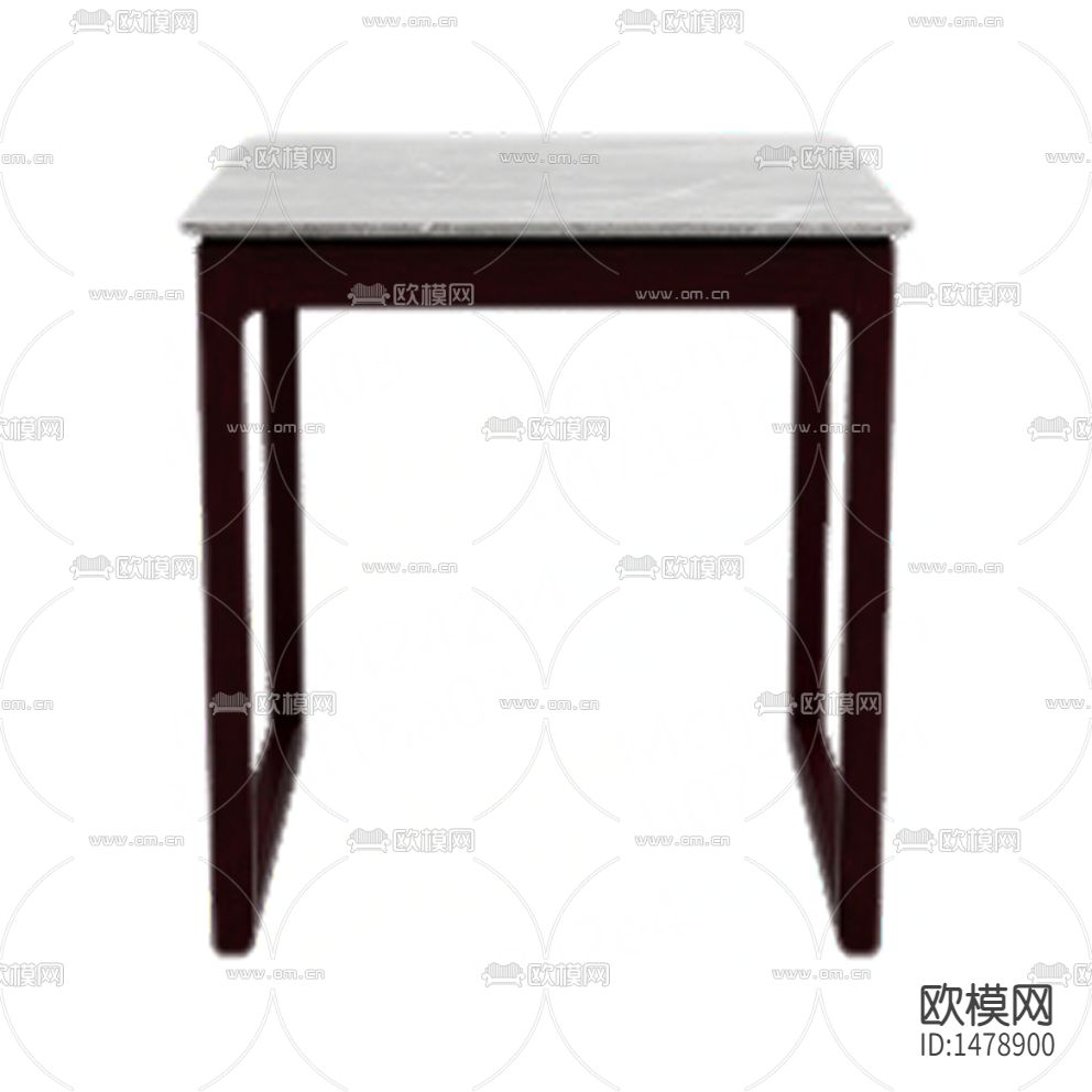 新中式简约红木大理石方形边几下载