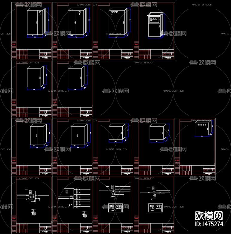 小三箱钣金图纸下载（渲染图4）