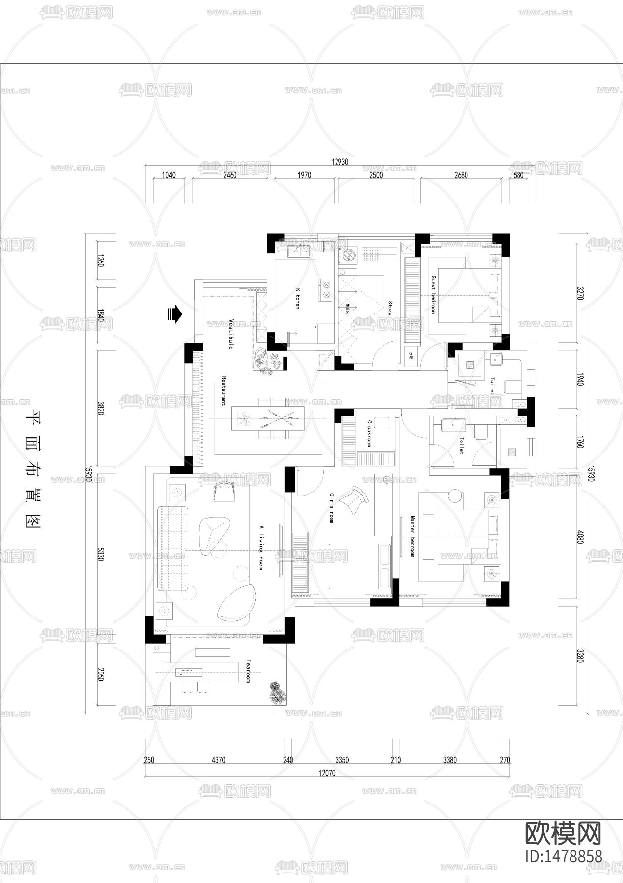 平面cad优化图