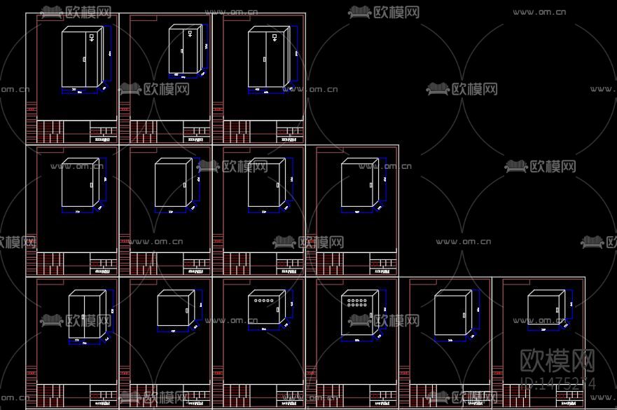 小三箱钣金图纸下载（渲染图6）