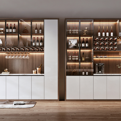 后现代酒柜3d模型-3dmax模型免费下载-欧模网