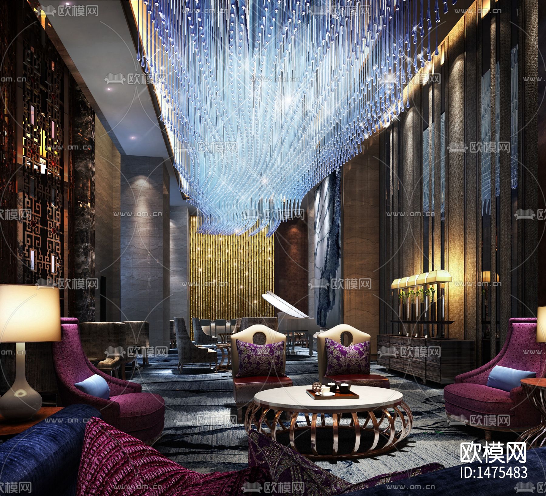 酒店cad施工图下载（渲染图5）