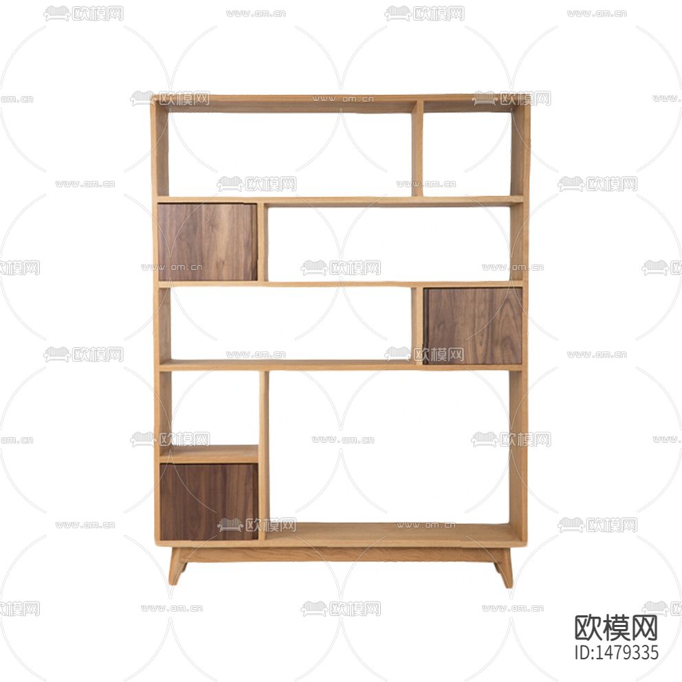 新中式简约实木书柜