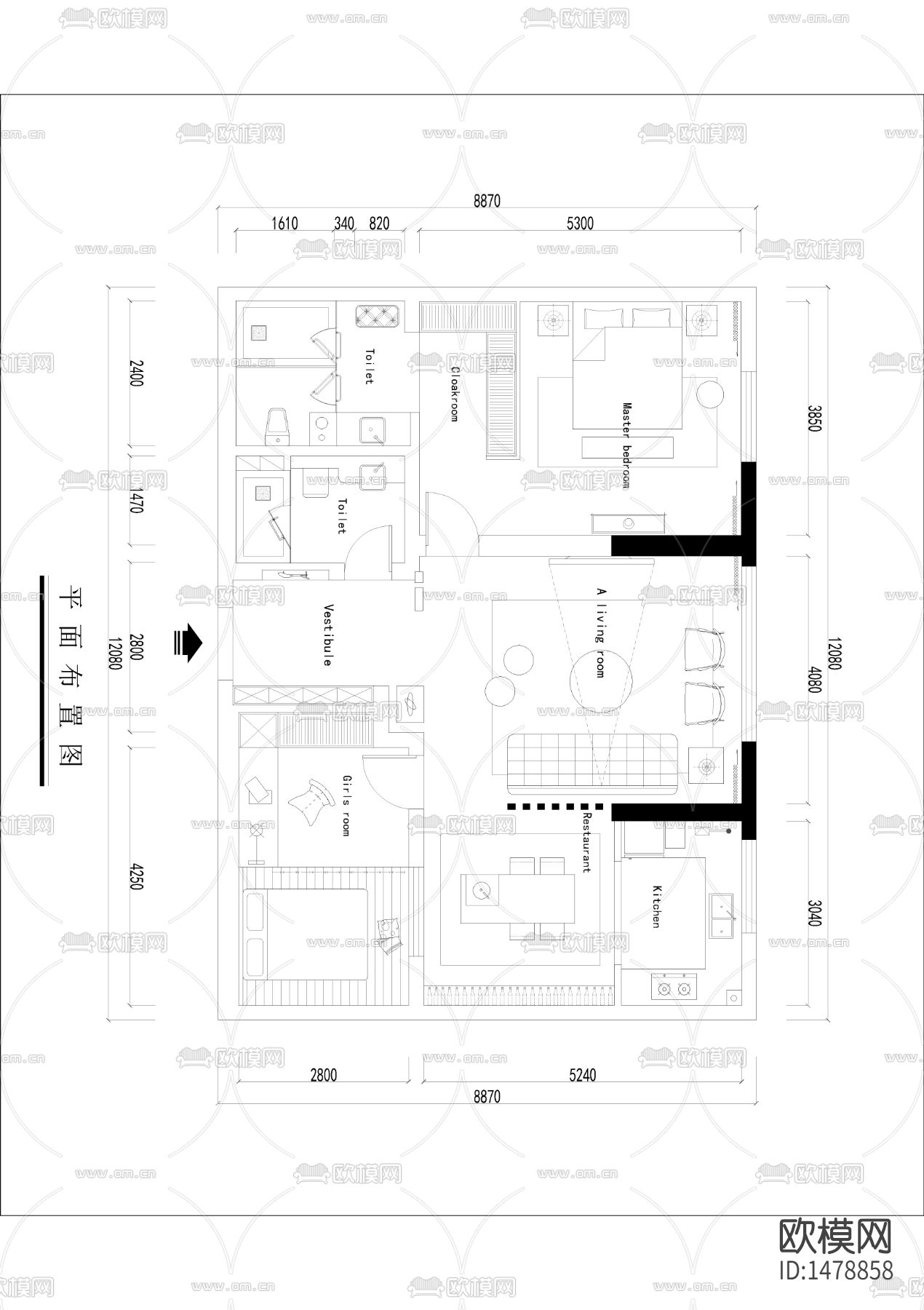 平面cad优化图