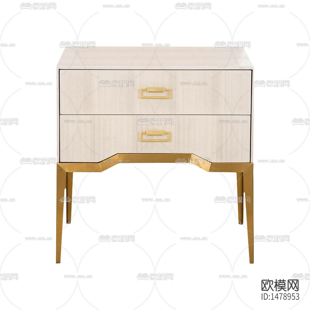 新中式简约实木床头柜