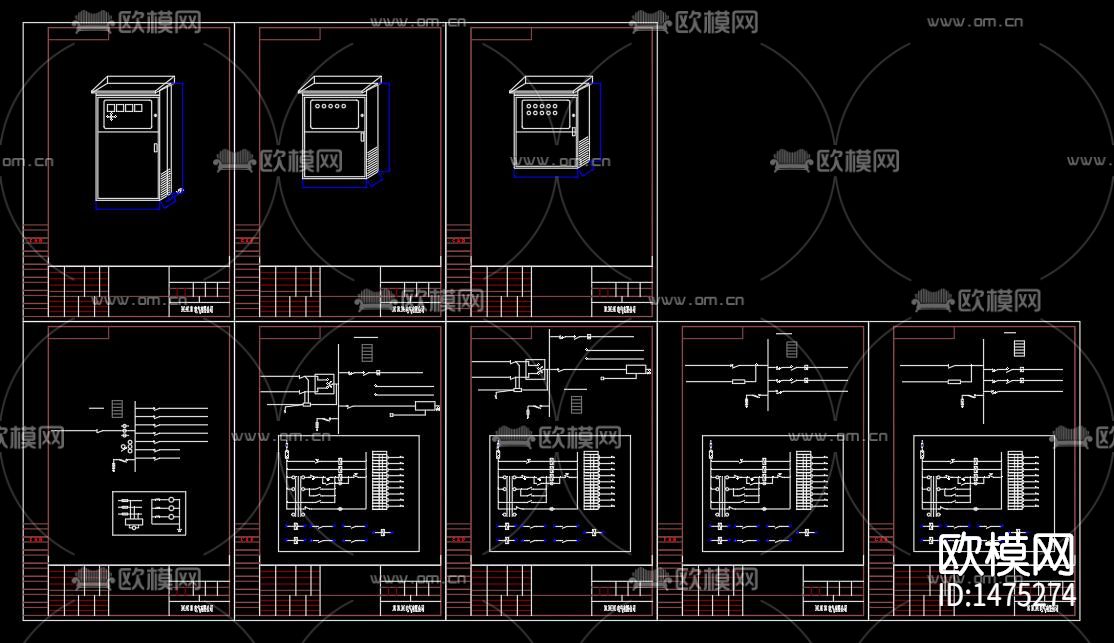 小三箱钣金图纸下载（渲染图7）