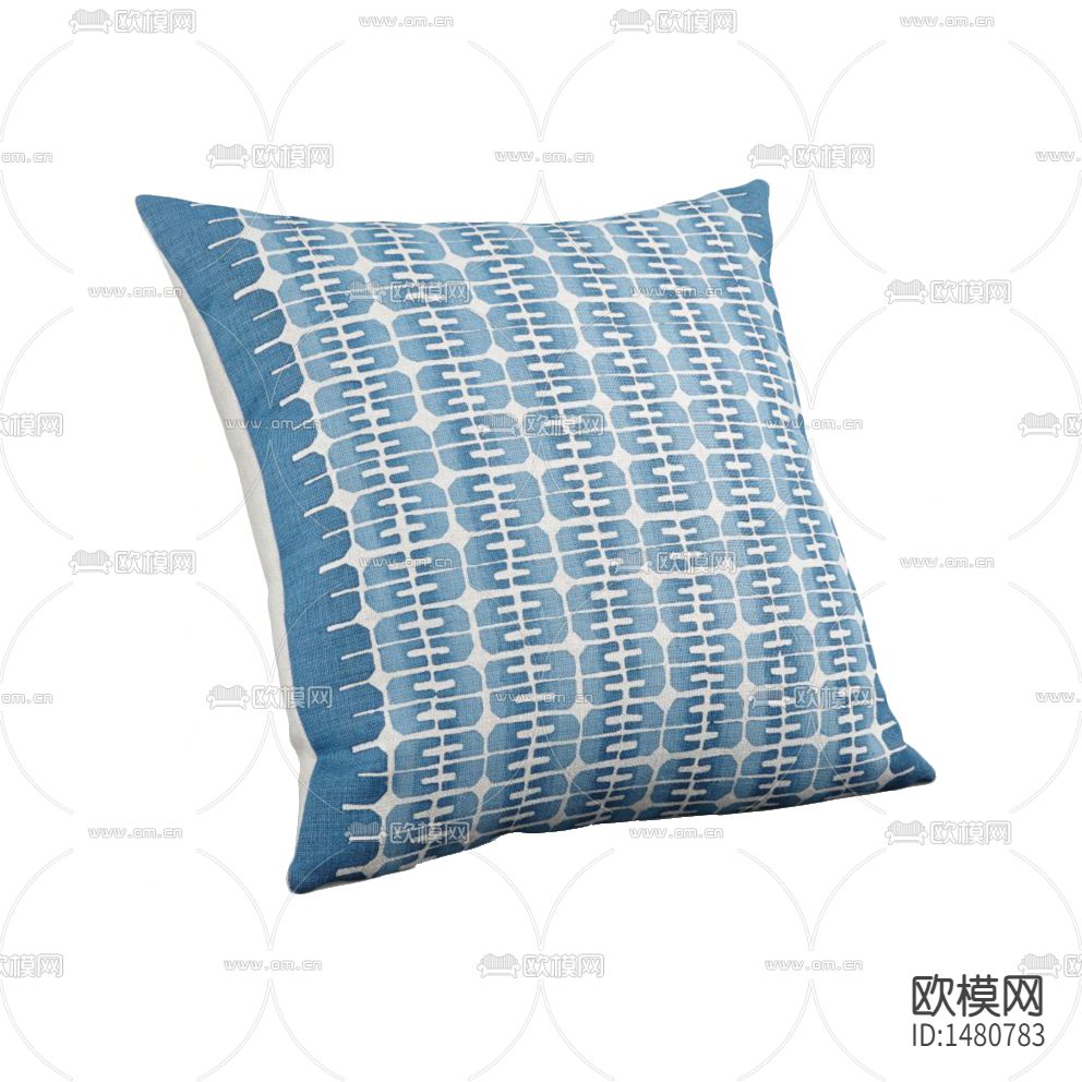 地中海创意蓝白色布艺抱枕下载