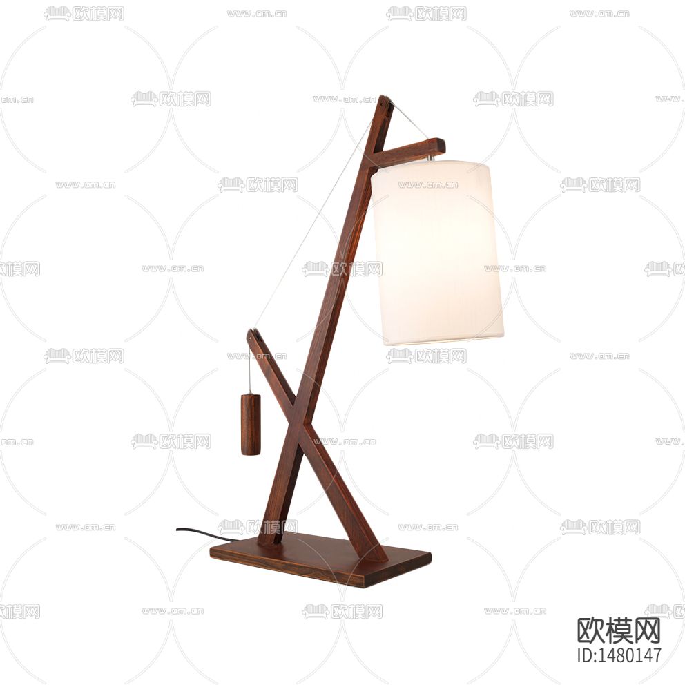 北欧简约实木台灯下载