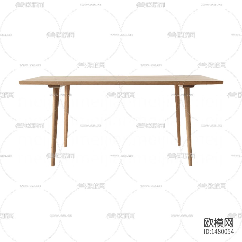 北欧简约实木餐桌下载
