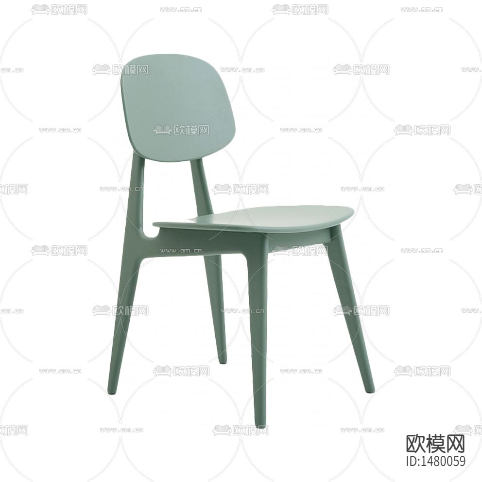 北欧简约彩色实木餐椅下载