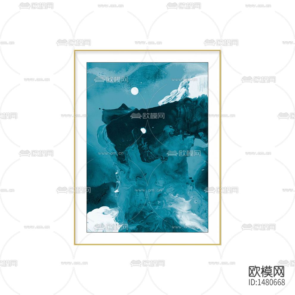 现代简约手工装裱晶瓷片装饰画下载