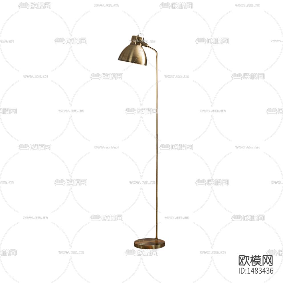 北欧轻奢创意金属落地灯下载