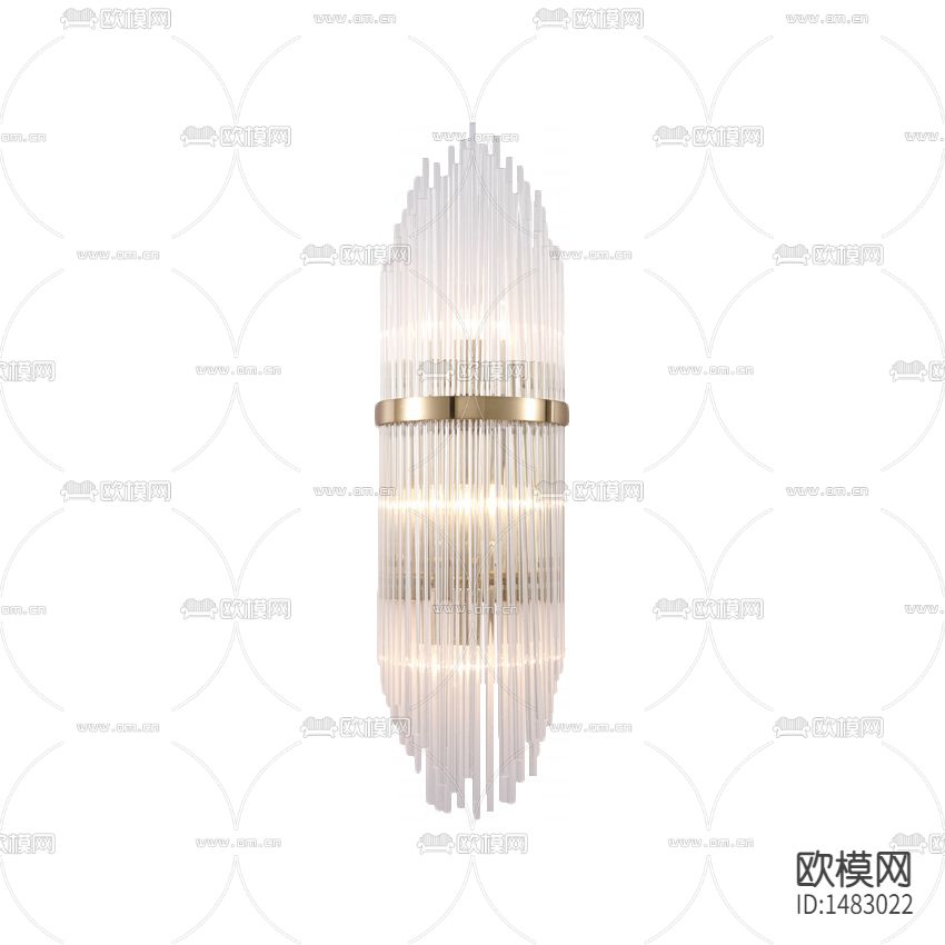 现代轻奢玻璃不锈钢壁灯下载