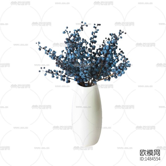 現(xiàn)代簡約創(chuàng)意白色陶瓷花瓶擺放花藝下載