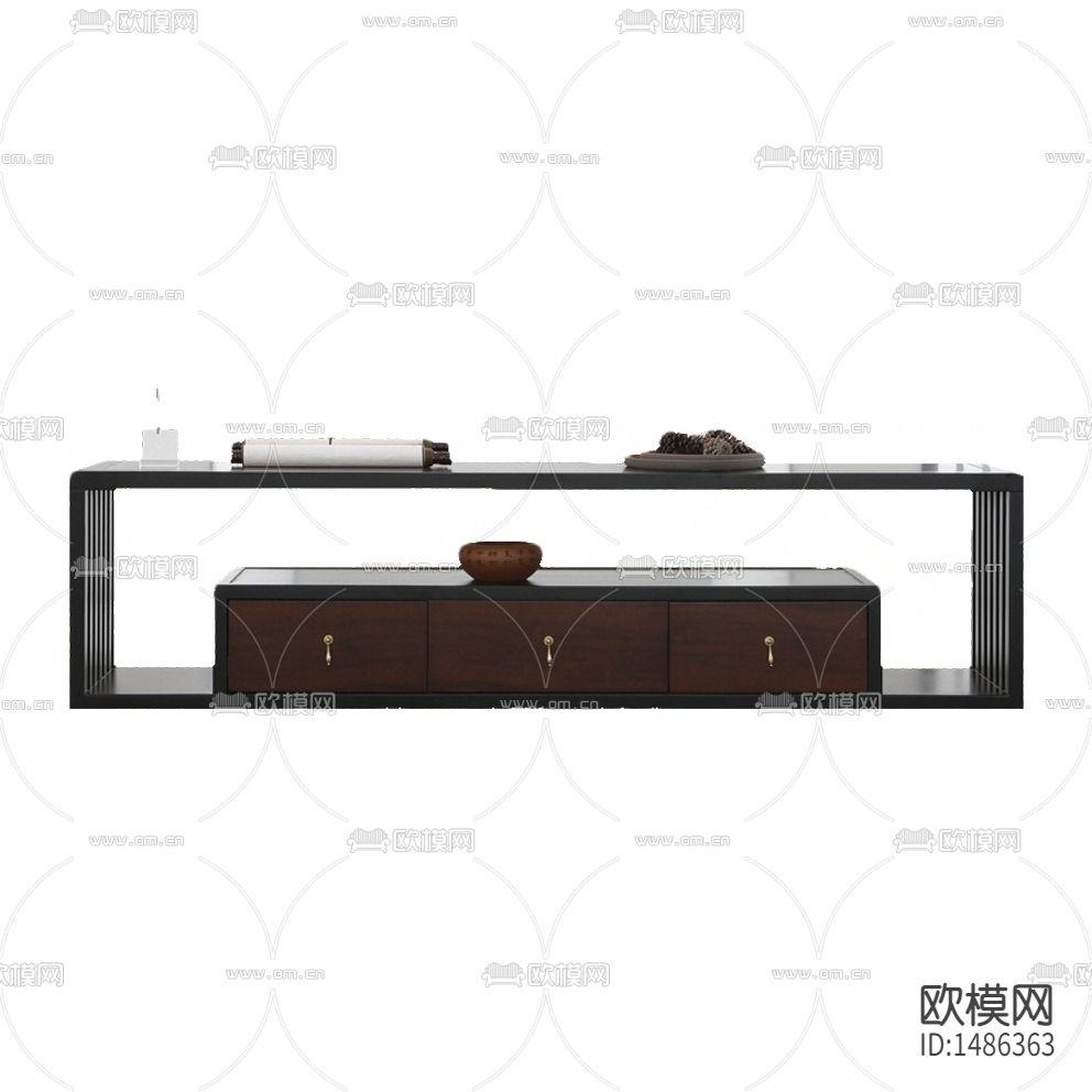 新中式禅意实木茶几下载