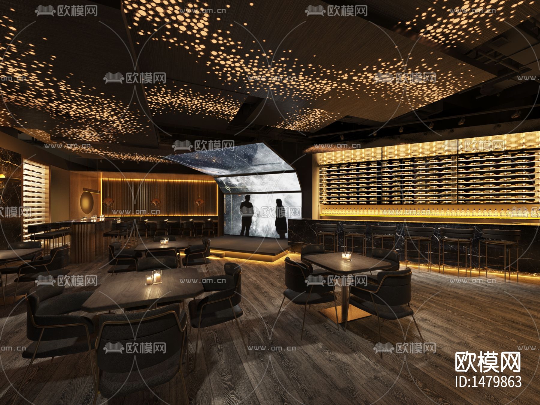 九麸音乐餐厅cad施工图