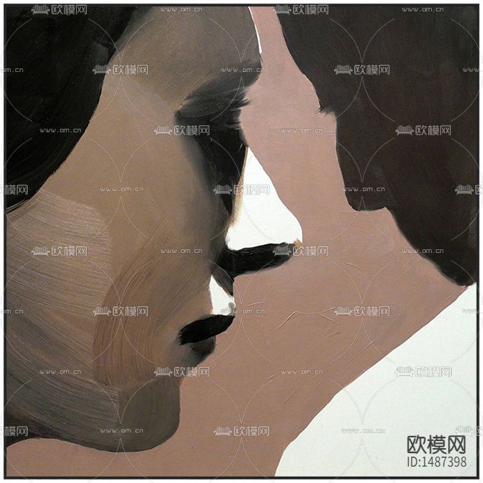 现代创意抽象人物装饰画下载