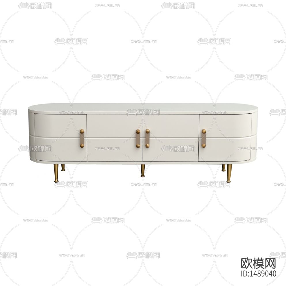 现代轻奢创意实木不锈钢电视柜