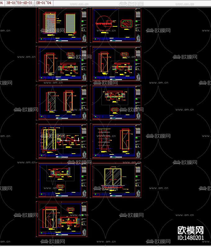 重庆东和院别墅样板房cad节点图下载（渲染图5）